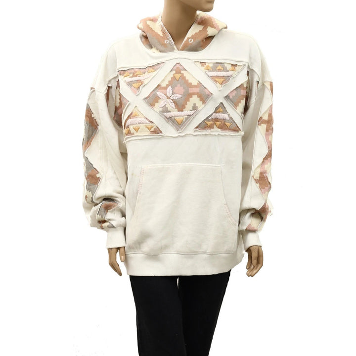 Free People We The Free It's A Vibe Print Hoodie Top