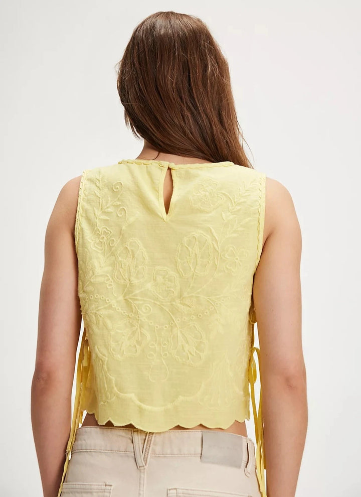 Free People Faded Gardens Tank Cropped Top