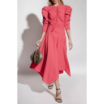 Ulla Johnson "Priyanka" Solid Midi Dress