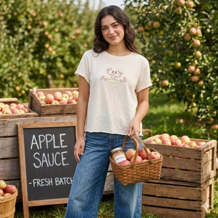By Anthropologie Maeve Apple Sauce Floral Embroidered Blouse Top