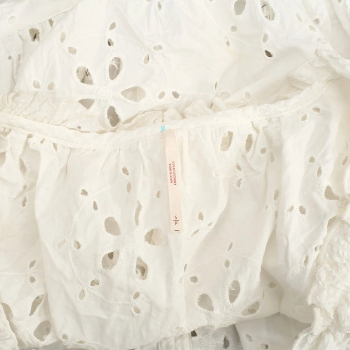 Free People Eyelet Embroidered Buttondown Tank Top