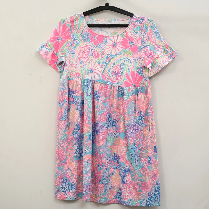 Lilly Pulitzer Swing Short Sleeves Mini Dress