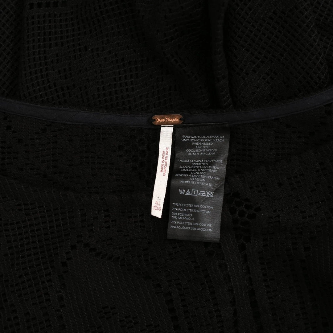 Free People Elsa Poncho Cropped Top
