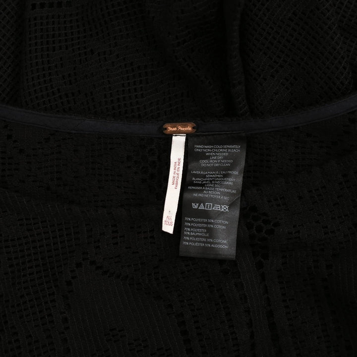 Free People Elsa Poncho Cropped Top