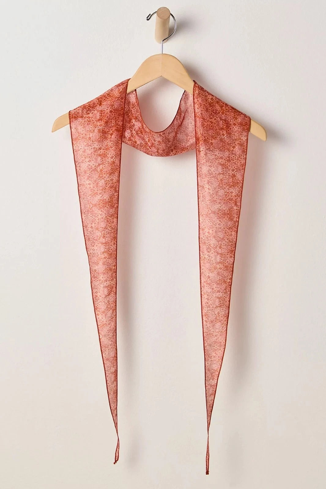 Free People Tilly Skinny Silk Convertible Scarf Neck Handbag Print
