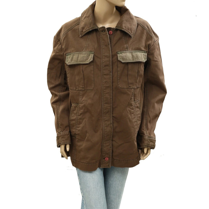 Free People Button-Down Long Sleeves Jacket Top