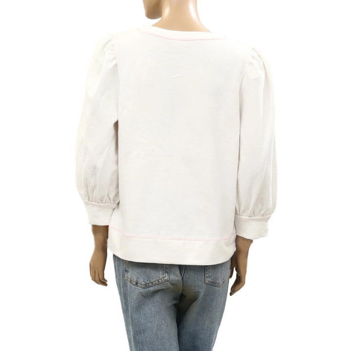 Lilly Pulitzer Pullover Puff Sleeves Sweatshirt Top