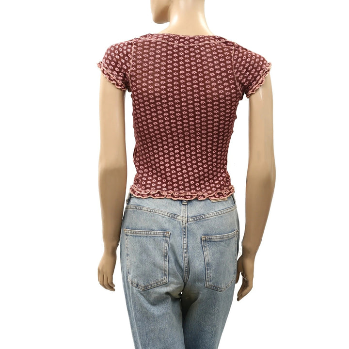 Free People Garner Tee Blouse Top