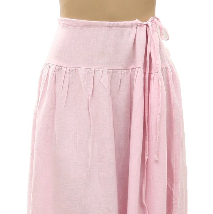 Free People Free-Est Sandshell Linen Maxi Skirt