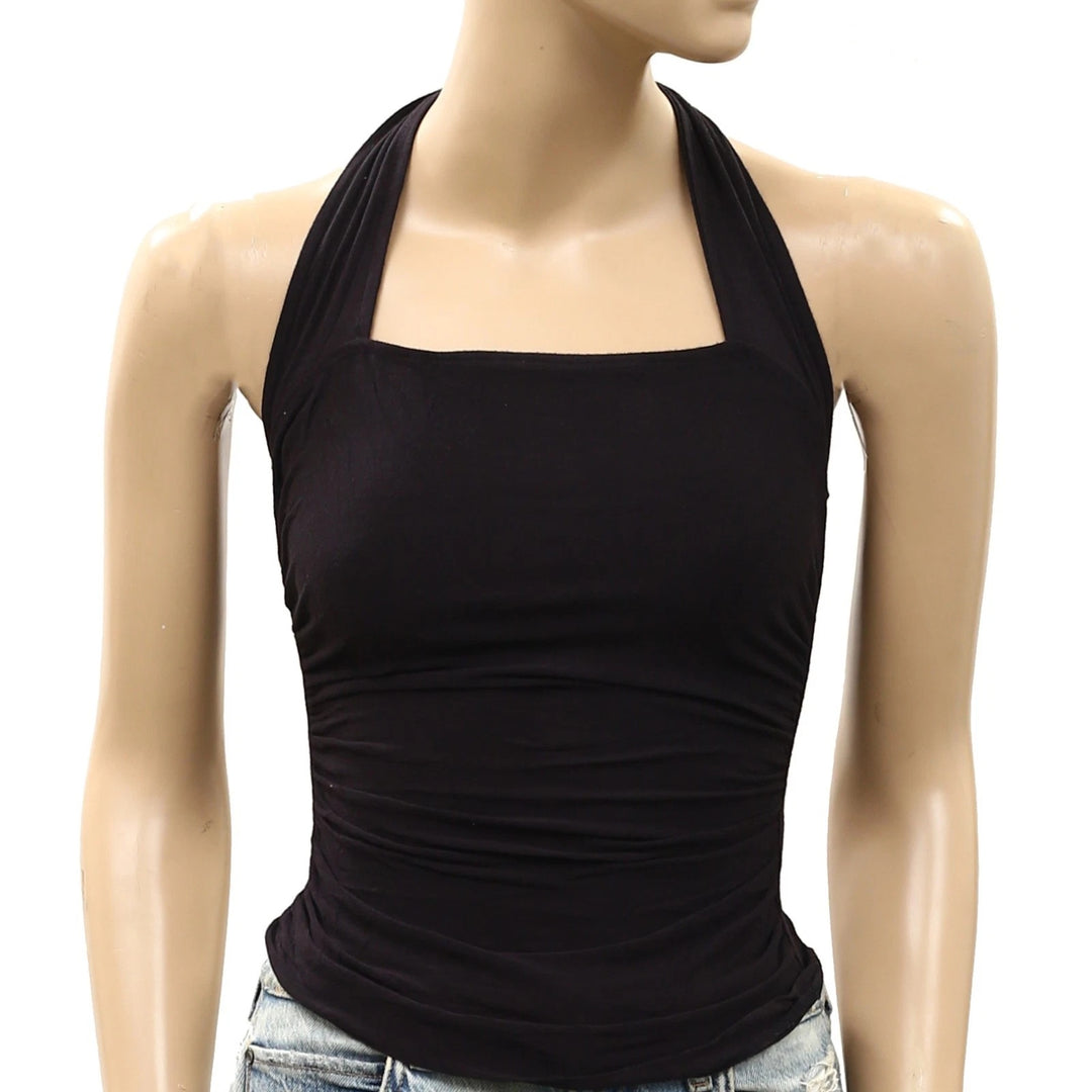 Free People Electric Bloom Halter Blouse Top
