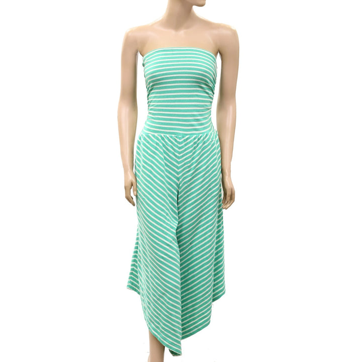 Free People Free Est Daley One-Piece Striped Print Tube Jumpsuit Dress