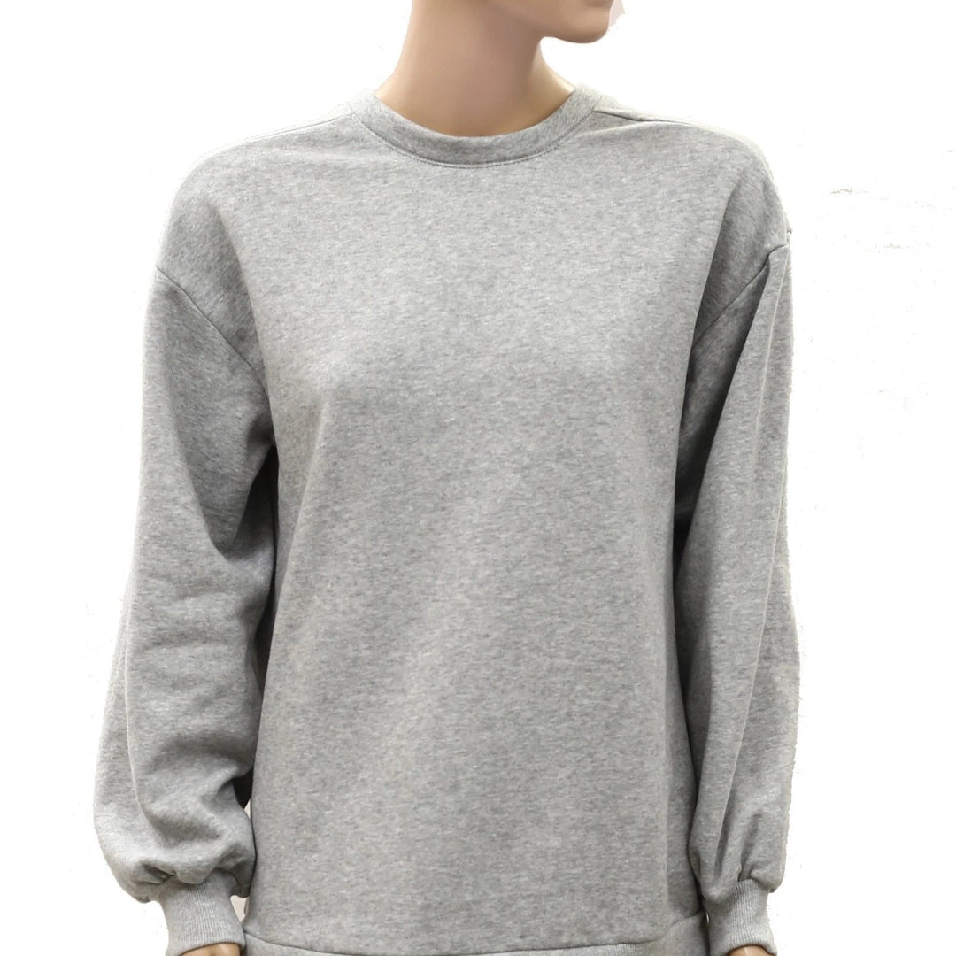 Anthropologie Pilcro Crew Lace Pullover Sweatshirt Top