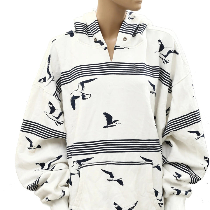 Free People We The Free It's A Vibe Birds Printed Hoodie Top