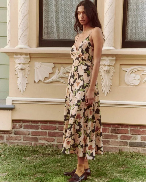 The Great Serene Slip Midi Dress