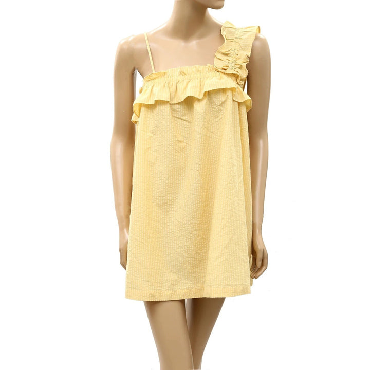 Anthropologie Celandine Ruffle Swing Mini Dress