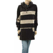 Free People Spotted In Stripes Pullover Hoodie Top