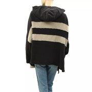 Free People Spotted In Stripes Pullover Hoodie Top