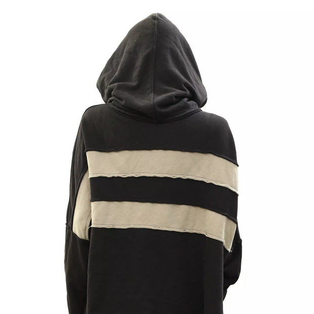 Free People Spotted In Stripes Pullover Hoodie Top