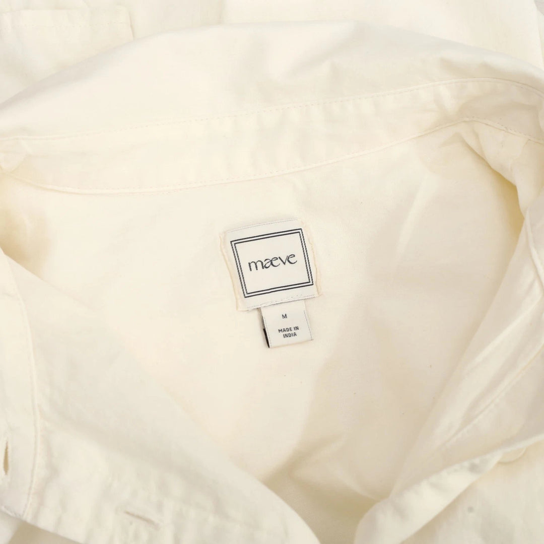 Anthropologie Maeve Women's Short Sleeve Buttondown Shirt Top