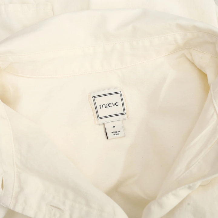 Anthropologie Maeve Women's Short Sleeve Buttondown Shirt Top