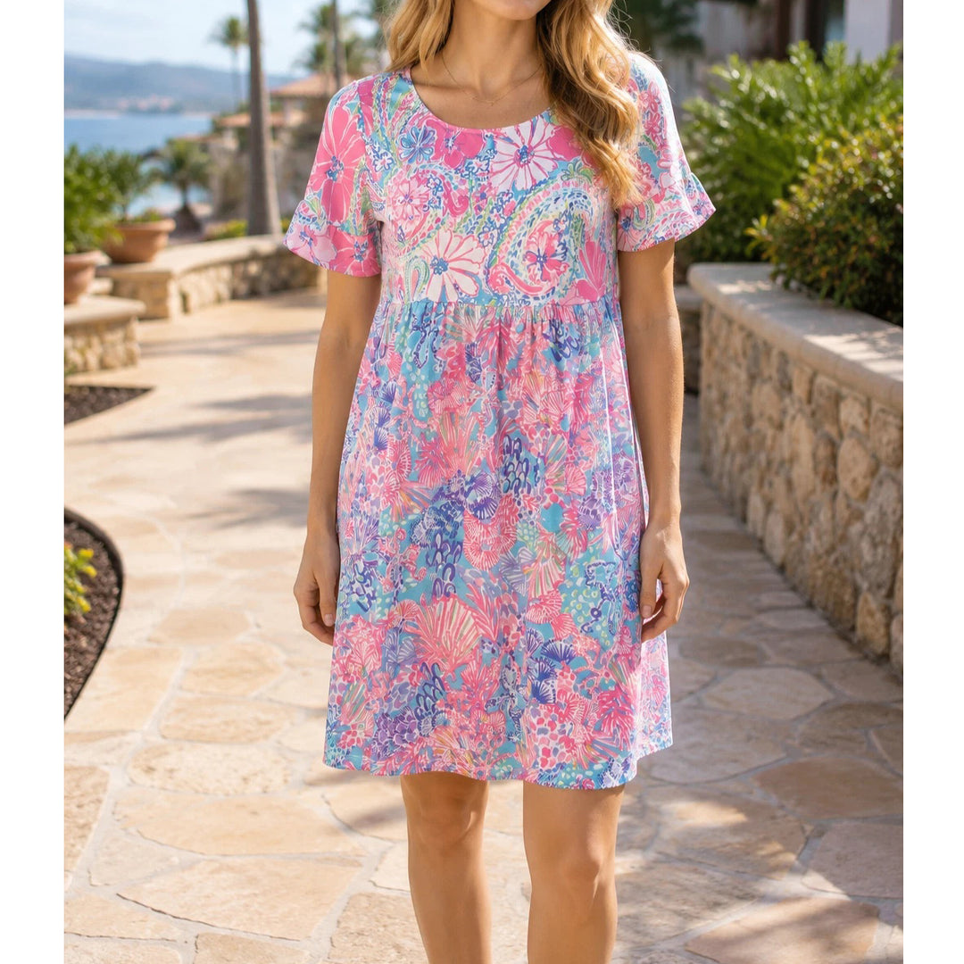 Lilly Pulitzer Swing Short Sleeves Mini Dress