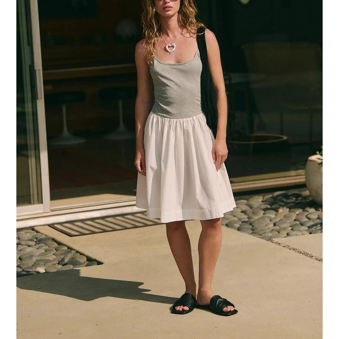 Sweet Life Midi Dress by free-est at Free People in Grey, Size: S