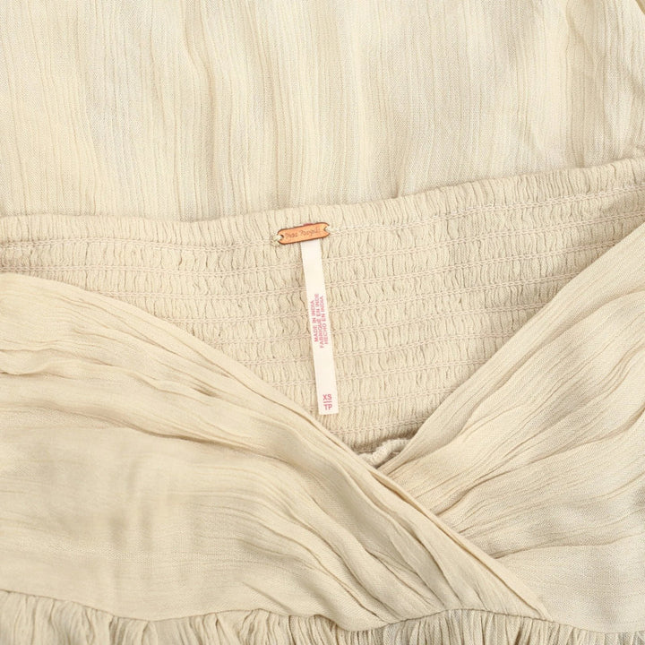 Free People Asymmetrical Smocked Midi Skirt
