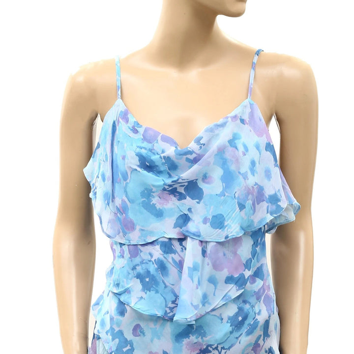 Anthropologie Sleeveless Ruffle Tank Blouse Top