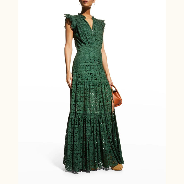 Veronica Beard Satori Eyelet Maxi Dress