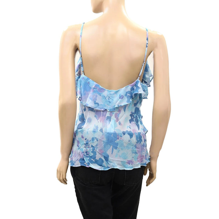 Anthropologie Sleeveless Ruffle Tank Blouse Top