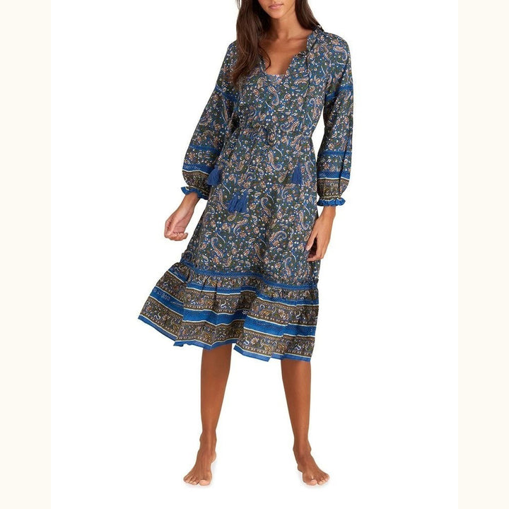 Veronica Beard Sahana Paisley Printed Midi Dress