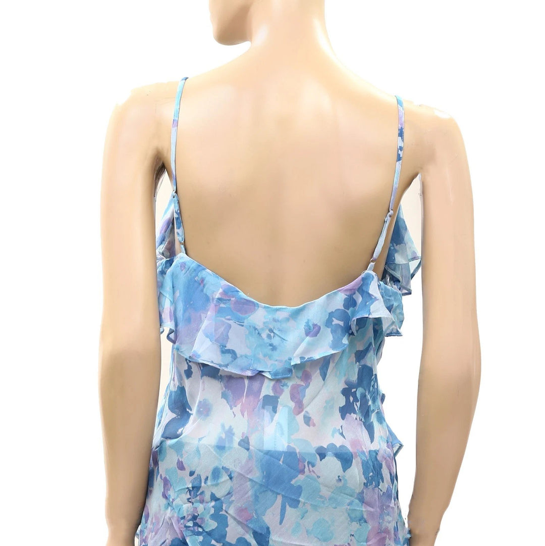 Anthropologie Sleeveless Ruffle Tank Blouse Top