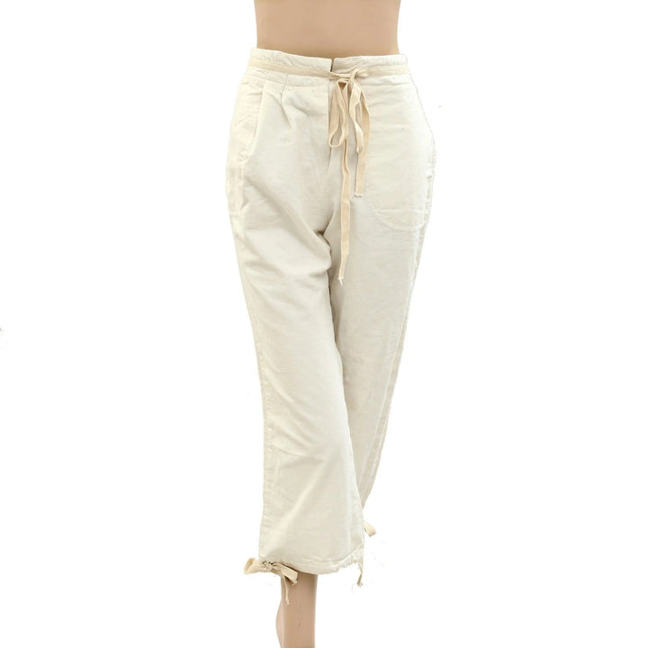 Free People Pleated Solid Capri Pants