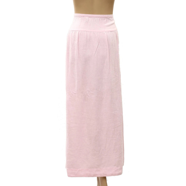 Free People Free-Est Sandshell Linen Maxi Skirt