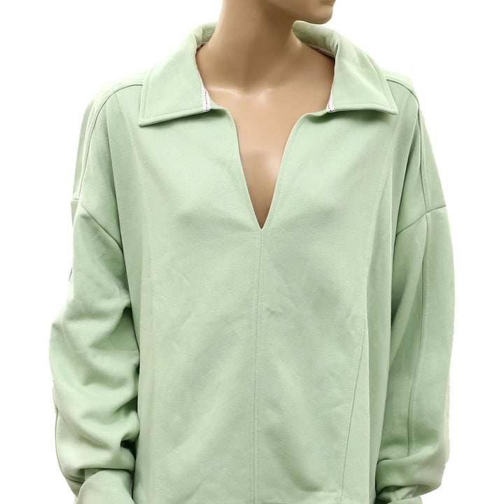 Anthropologie Pilcro Johnny Collar Pullover Sweatshirt Top
