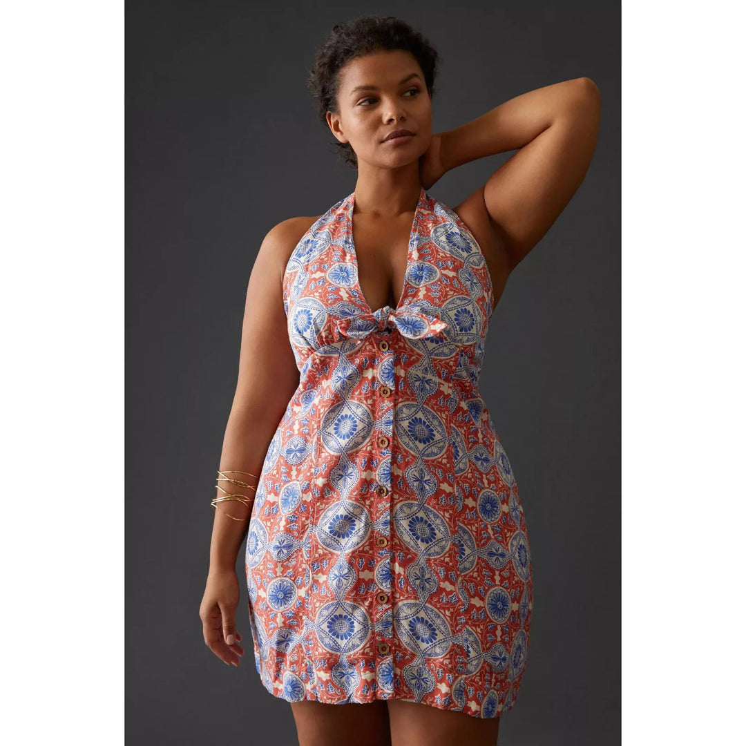 By Anthropologie Maeve Halter Slim Mini Dress White Chocolate Couture By Anthropologie Maeve Halter Slim Mini Dress White Chocolate Couture