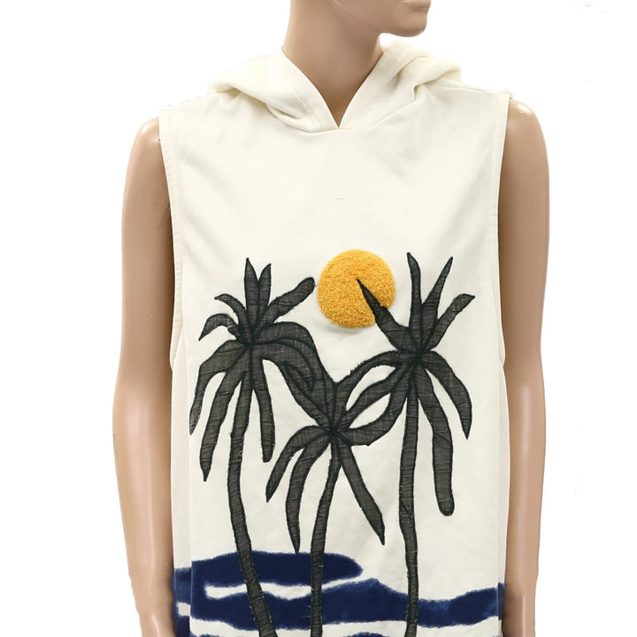 Anthropologie Celandine Sleeveless Hoodie Cover-Up Mini Dress