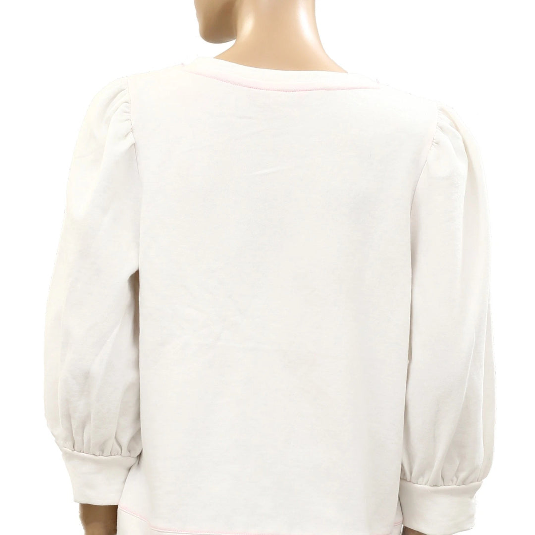 Lilly Pulitzer Pullover Puff Sleeves Sweatshirt Top