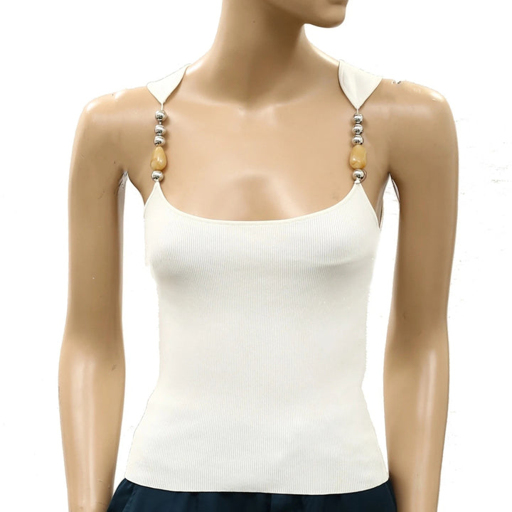 Zara Ribbed Cropped Tank Blouse Top