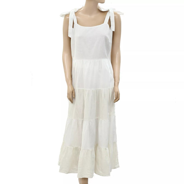 Free People Endless Summer Solid Ruffle Tiered Maxi Dress