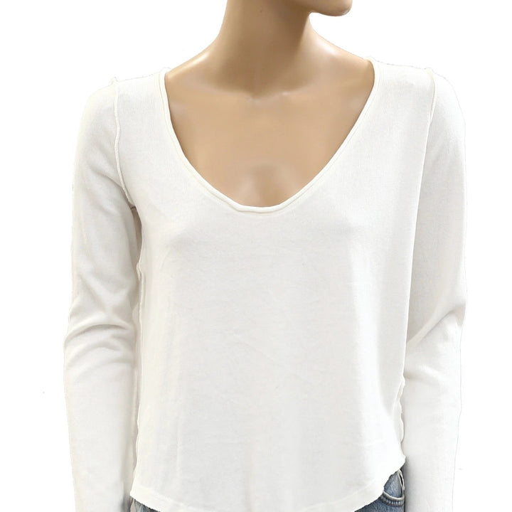 Free People We The Free Heather Long Sleeve Blouse Top