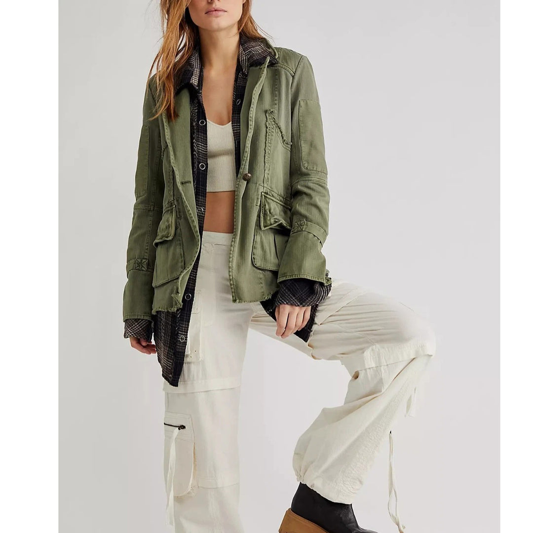 Free People Harlow Jacket Blazer Coat Top