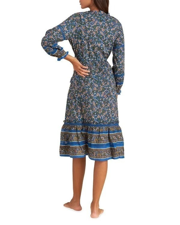 Veronica Beard Sahana Paisley Printed Midi Dress