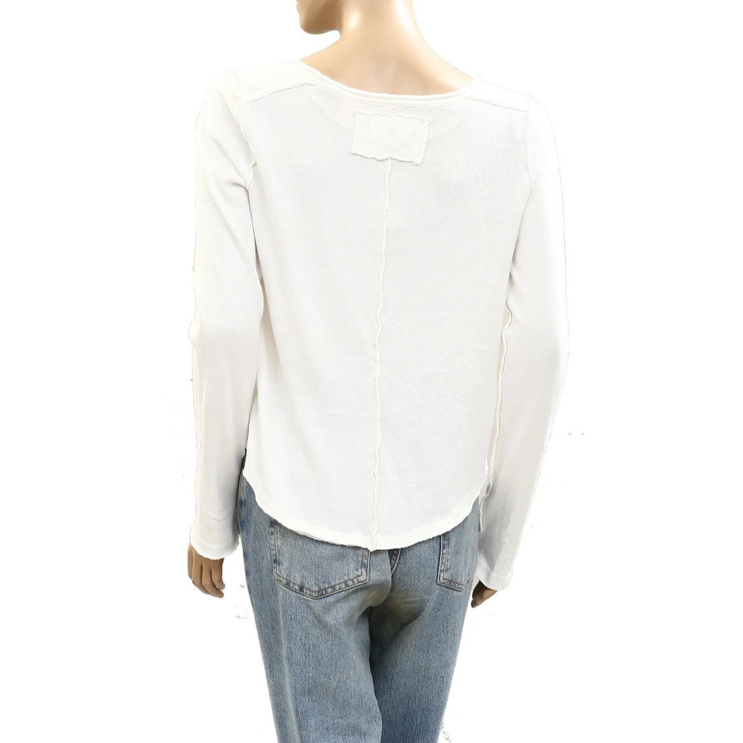 Free People We The Free Heather Long Sleeve Blouse Top