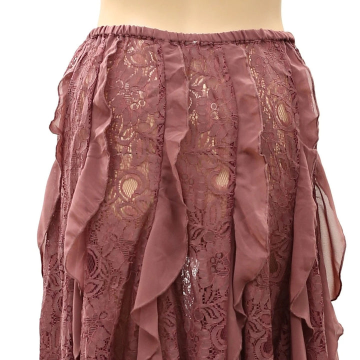 Free People Intimately Candy Calling Maxi Slip Skirt