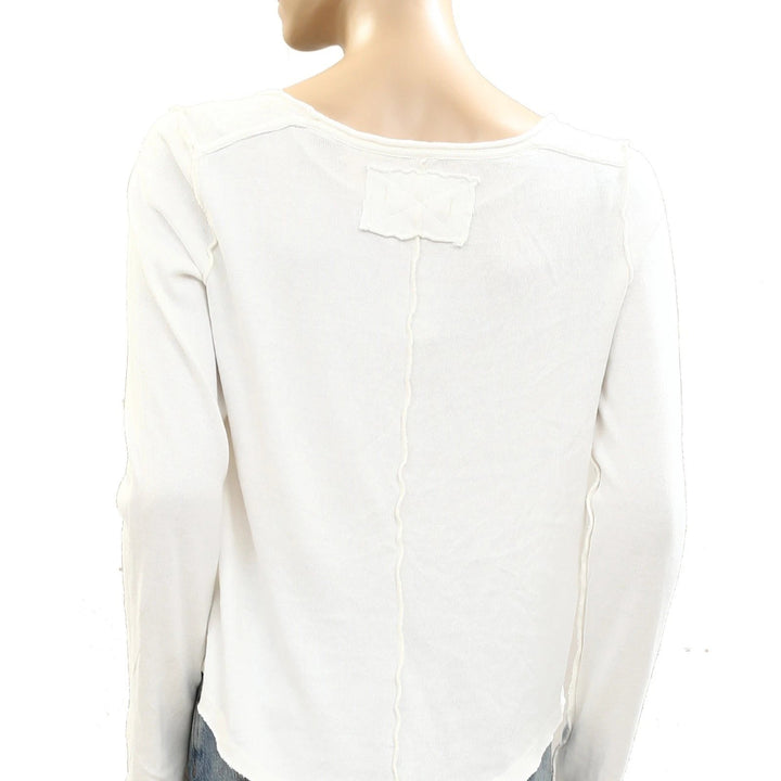 Free People We The Free Heather Long Sleeve Blouse Top