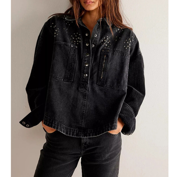 Free People We The Free Lana Denim Jacket Top