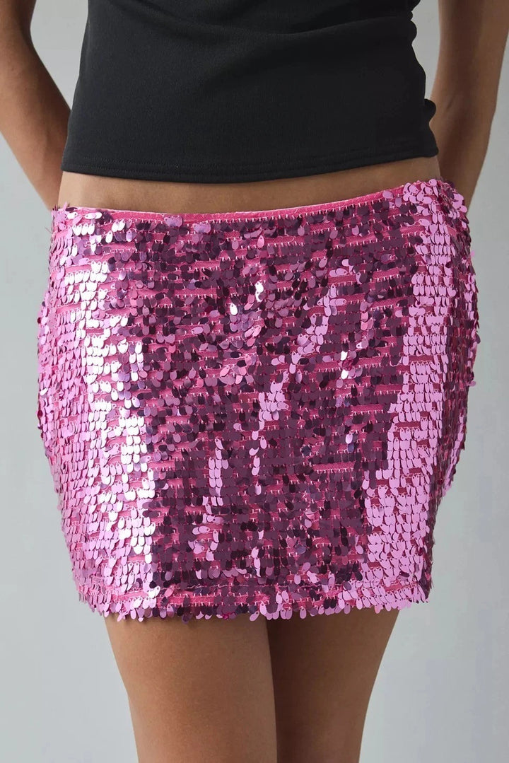 Urban Outfitter UO Olivia Paillette Sequin Low Rise Micro Mini Skirt