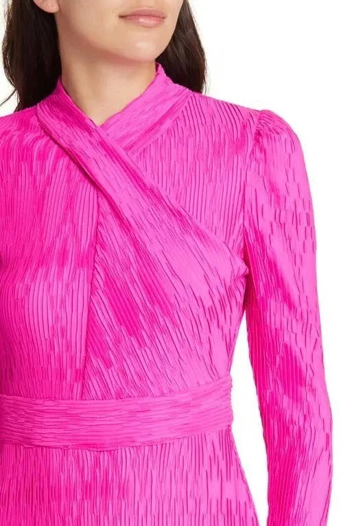 Saylor Emilia Tiered long Sleeve Cocktail Mini Dress