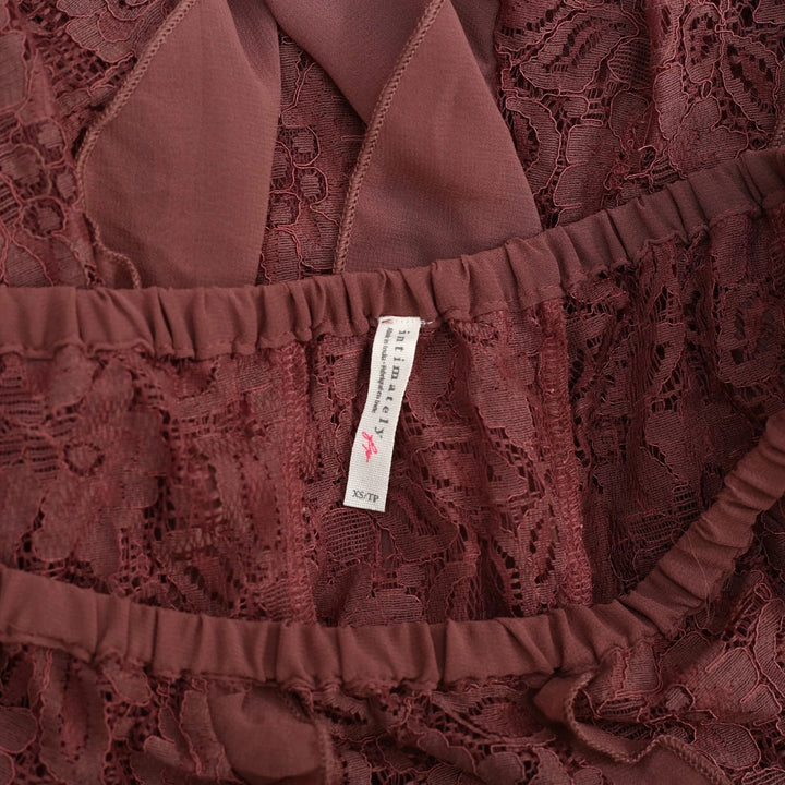 Free People Intimately Candy Calling Maxi Slip Skirt